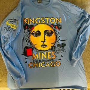Kingston Mines Graphic Long Sleeve Shirt + Kingston Mines Sticker